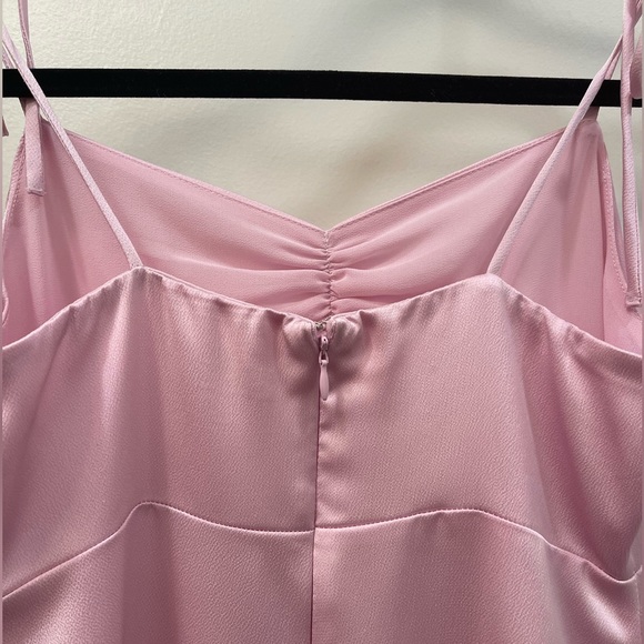 BP Light Pink Mini Slip Dress w/ Tie Straps - Sz S - Picture 4 of 5